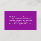 Inde Paisley Peacocks Carte de visite (Dos)