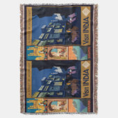 Inde Travel Poster collage jeter couverture (devant Vertical)