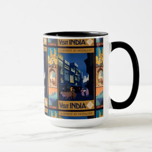 Inde Travel Poster collage tasses
