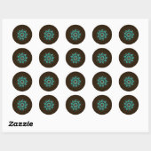 Inde ! Turquoise ・ Sticker (Feuille)