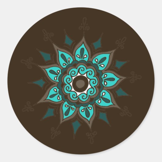 Inde ! Turquoise ・ Sticker (Devant)