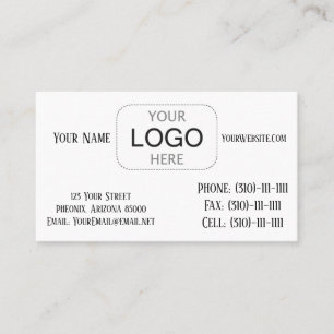 Indeling visitekaartje