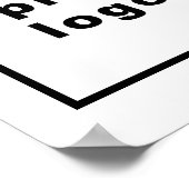 Indépendance Jour d'affaires Vente blanc Poster (Coin)