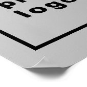 Indépendance Jour d'affaires Vente Gris Poster (Coin)