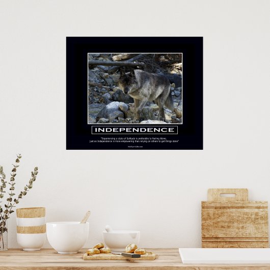 INDÉPENDANCE Motivation Poster (Cuisine)