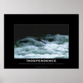 INDÉPENDANCE Motivation River Rapids Poster (Devant)
