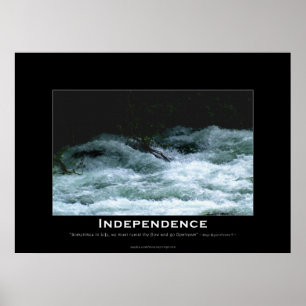 INDÉPENDANCE Motivation River Rapids Poster