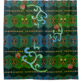 Indépendant et élégant dans rideau de douche verte (Devant)