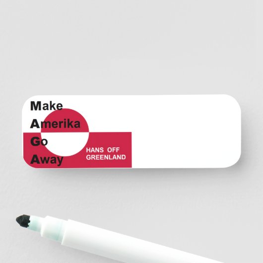 Independant Greenland Naamplaatje (In situ)