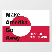 Independant Greenland Raamsticker (Vel)
