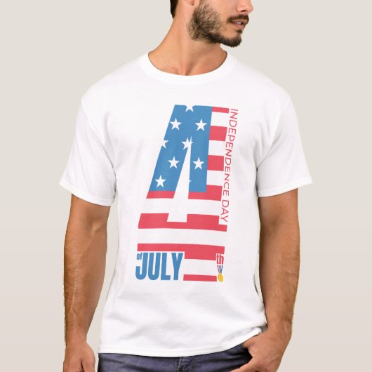 Independence Day 4th of July T-shirt (Voorkant)