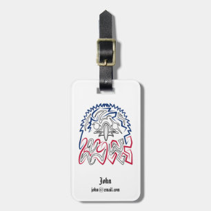 Independence Day American Eagle Bagagelabel
