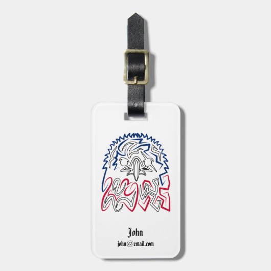 Independence Day American Eagle Bagagelabel (Voorkant verticaal)