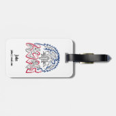 Independence Day American Eagle Bagagelabel (Achterkant horizontaal)