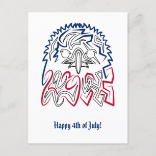 Independence Day American Eagle Briefkaart