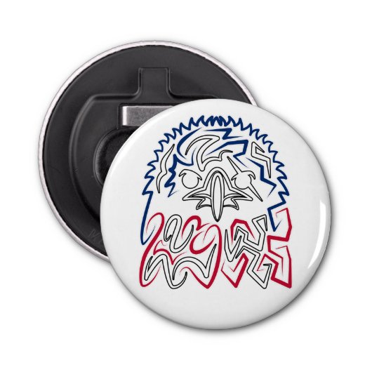 Independence Day American Eagle Button Flesopener (Voorkant)