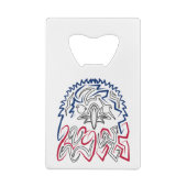 Independence Day American Eagle Kredietkaart Flessenopener (Achterkant)