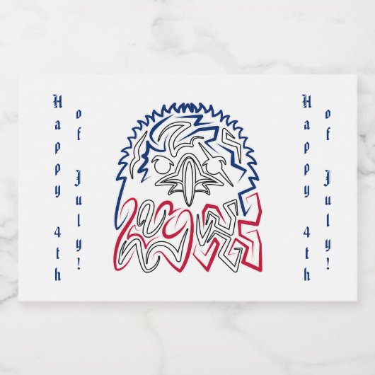 Independence Day American Eagle Likeurfles Etiket (Enkel label)