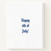 Independence Day American Eagle Notitieboek (Achterkant)