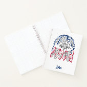 Independence Day American Eagle Notitieboek (Binnen)