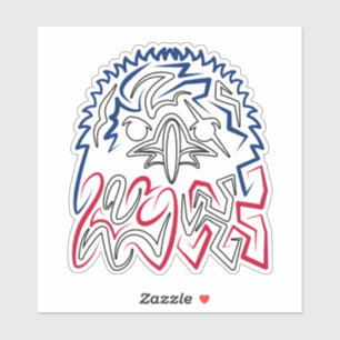 Independence Day American Eagle Sticker