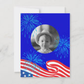 Independence Day Bash: Verjaardagsviering van Kind Kaart (Achterkant)