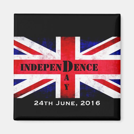 Independence Day Brexit Custom Date 26/06/2016 Magneet (Voorkant)