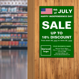 Independence Day Business Sale Groen Poster