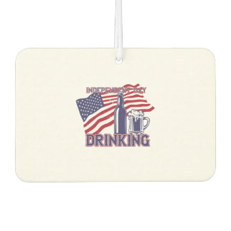 Independence day drinking beer luchtverfrisser