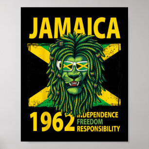 Independence Day Idea For Kids & Jamaican Flag Poster