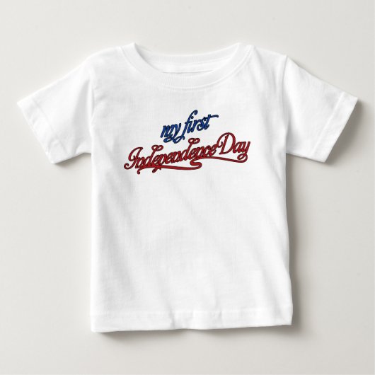 Independence Day Juli 4 Baby tee shirt (Voorkant)