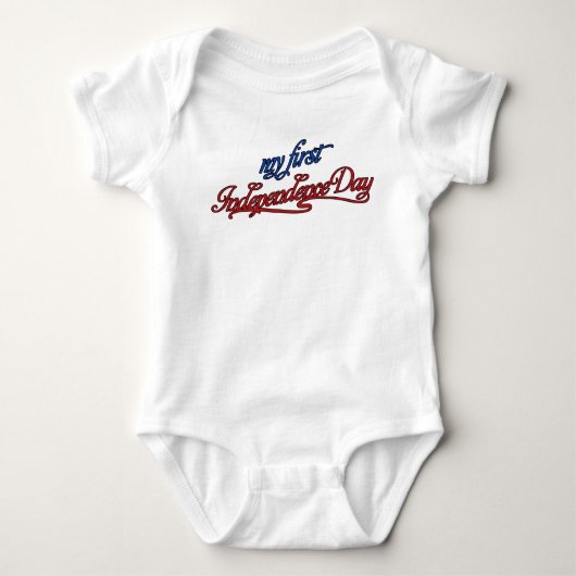 Independence Day Juli 4 Baby tee shirt (Voorkant)