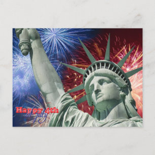Independence Day & July fourth Briefkaart