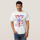 Independence Day Patroon T-shirt (Voorkant volledig)