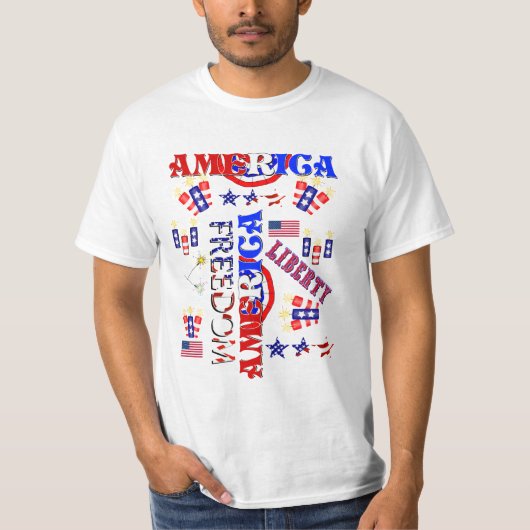 Independence Day Patroon T-shirt (Voorkant)