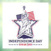 Independence Day Raamsticker (Vel 3)