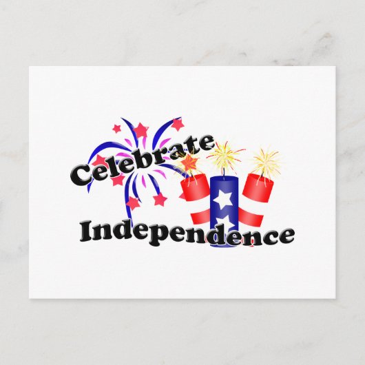 Independence Day Uitnodiging Briefkaart (Voorkant)