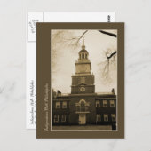 Independence Hall Briefkaart (Voorkant / Achterkant)