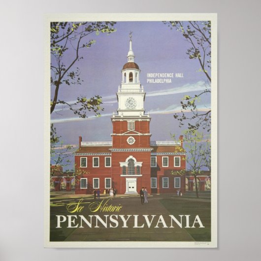 Independence Hall Pennsylvania Poster (Voorkant)
