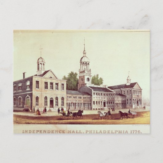 Independence Hall, Philadelphia Briefkaart (Voorkant)