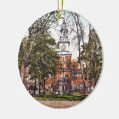 Independence Hall  Philly Pensylvania Keramisch Ornament (Links)