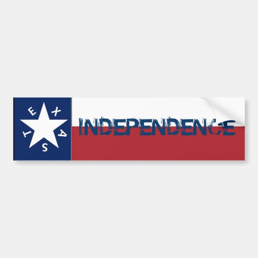 Independence Texas Flag Bumpersticker (Voorkant)