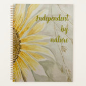 Independent by nature journal  sunflower (Devant)