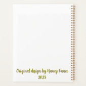 Independent by nature journal  sunflower planner (Achterkant)