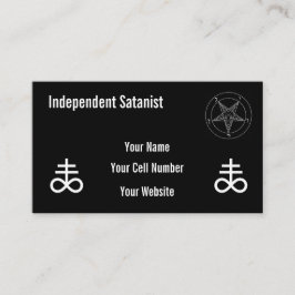Independent Satanist Visitekaartje
