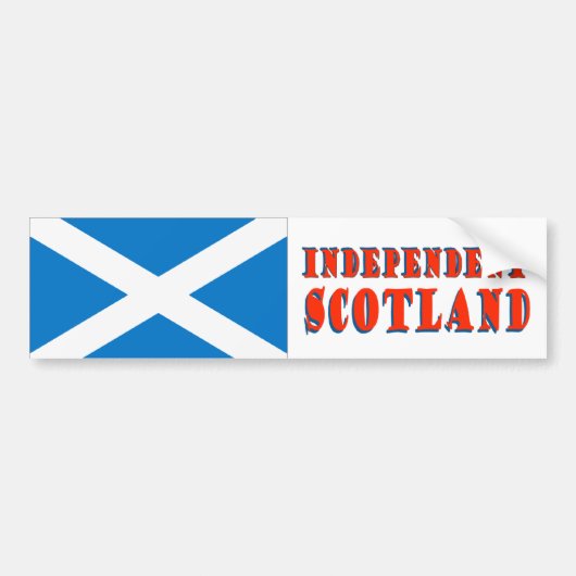 Independent Scotland Bumpersticker (Voorkant)
