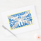 Independent Scotland Pure, Dead, Brilliant Rechthoekige Sticker (Envelop)