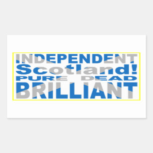Independent Scotland Pure, Dead, Brilliant Rechthoekige Sticker