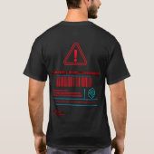 Independent Thinking Detected – Cyberpunk System T-shirt (Achterkant)
