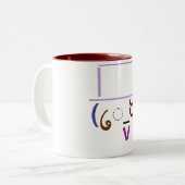 Inderdaad kleuren tweekleurige koffiemok (Voorkant links)